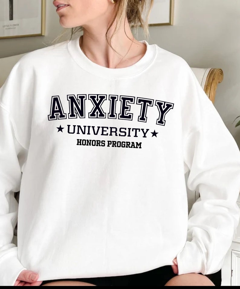 Anxiety University Sweatshirt, Mental Health, Oversized Hoodie bild 4