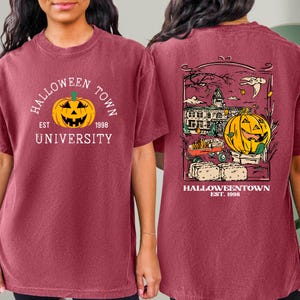 Comfort Colors® Vintage Halloweentown 1998 Tshirt, 2 Side Halloweentown University Shirt, Fall Tee, Halloweentown Tee, Halloween Retro Shirt