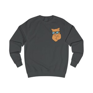 Cool Cat Unisex Sweatshirt - Fun Casual Wear for Pet Lovers, Birthday Gift, Cozy Everyday Style, Lounge Sweatshirt, Gift for Cat Owners