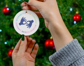 Sign Language Interpreter Ornament