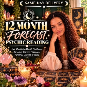 Same Day 12 Month Life Forecast Reading | Year Ahead Psychic Reading | Love, Career & Spiritual Guidance PDF