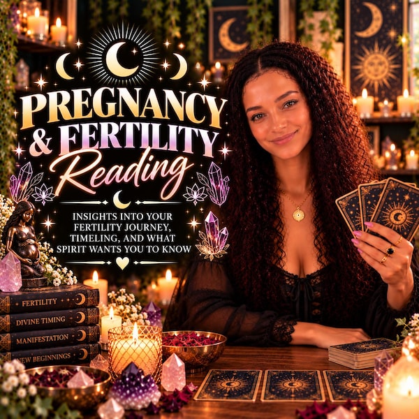 Lectura psíquica de fertilidad el mismo día / ¿Quedaré embarazada? / Guía espiritual sobre el momento del embarazo (PDF)