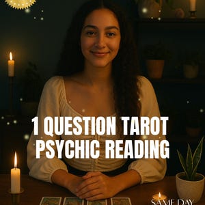 1 question, Clairvoyant Psychic Reading: Soulful Guidance, Intuitive Insight