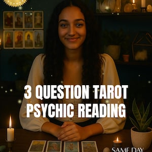 3 Questions Psychic Reading: Tarot & Clairvoyant Insight