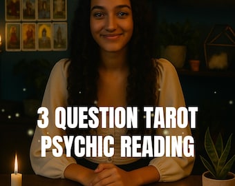 3 Fragen Psychic Reading: Tarot & Hellsichtige Einsicht