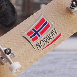 Norway Flag Norwegian Pride Transparent Water-Resistant Vinyl Outdoor Stickers, Die-Cut, 1pcs VARIOUS SIZES Car Sticker Laptop Sticker