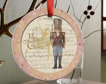 SUITE DEL CASCANUECES Ballet, adorno acrílico redondo con temática de Cascanueces de Alemania, adorno para árbol de Navidad personalizado, regalo de decoración navideña