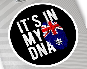 2 Adesivi Vinilici Con Bandiera Australiana 75mm (3") Per Paraurti