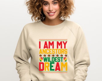 Ancestors Wildest Dream BLACK HISTORY MONTH African American Ancestry Gildan Unisex Heavy Blend™ Crewneck Sweatshirt Eco-Friendly Pullover