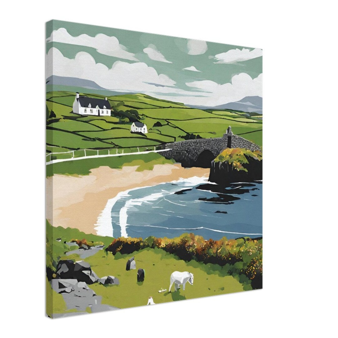 DONEGAL IRELAND Irish Landscape View Square Canvas Print Various Sizes ...