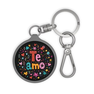 TE AMO – porte-clés amour espagnol, étiquette de bagage, cadeau de saint-valentin