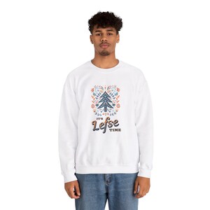 Sudadera unisex Lefse Time, jersey de cuello redondo de Gildan para los meses más fríos, suéter cómodo y acogedor, mezcla de algodón cultivado éticamente, imagen 5
