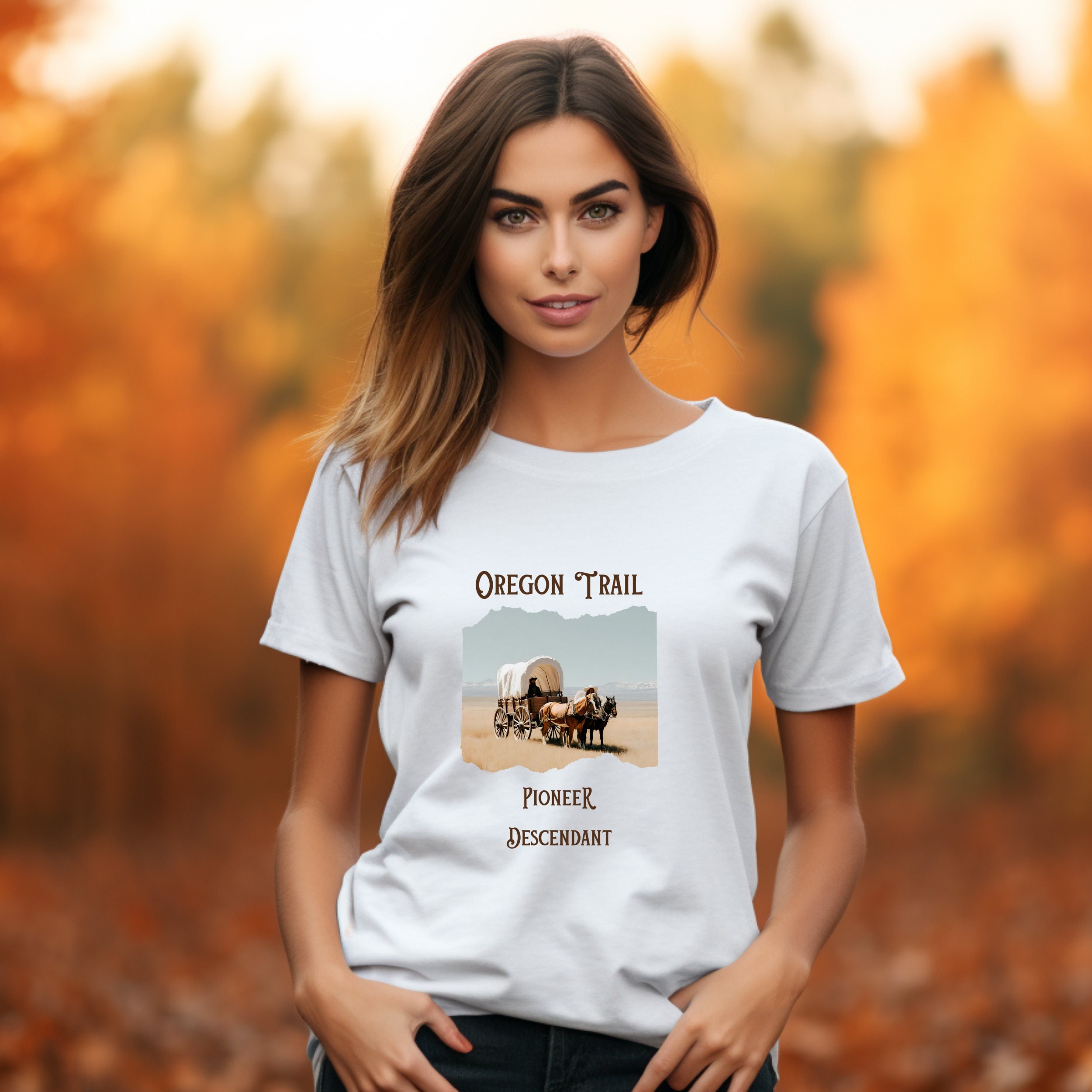 OREGON TRAIL PIONEER Descendant Unisex Jersey Short Sleeve Graphic