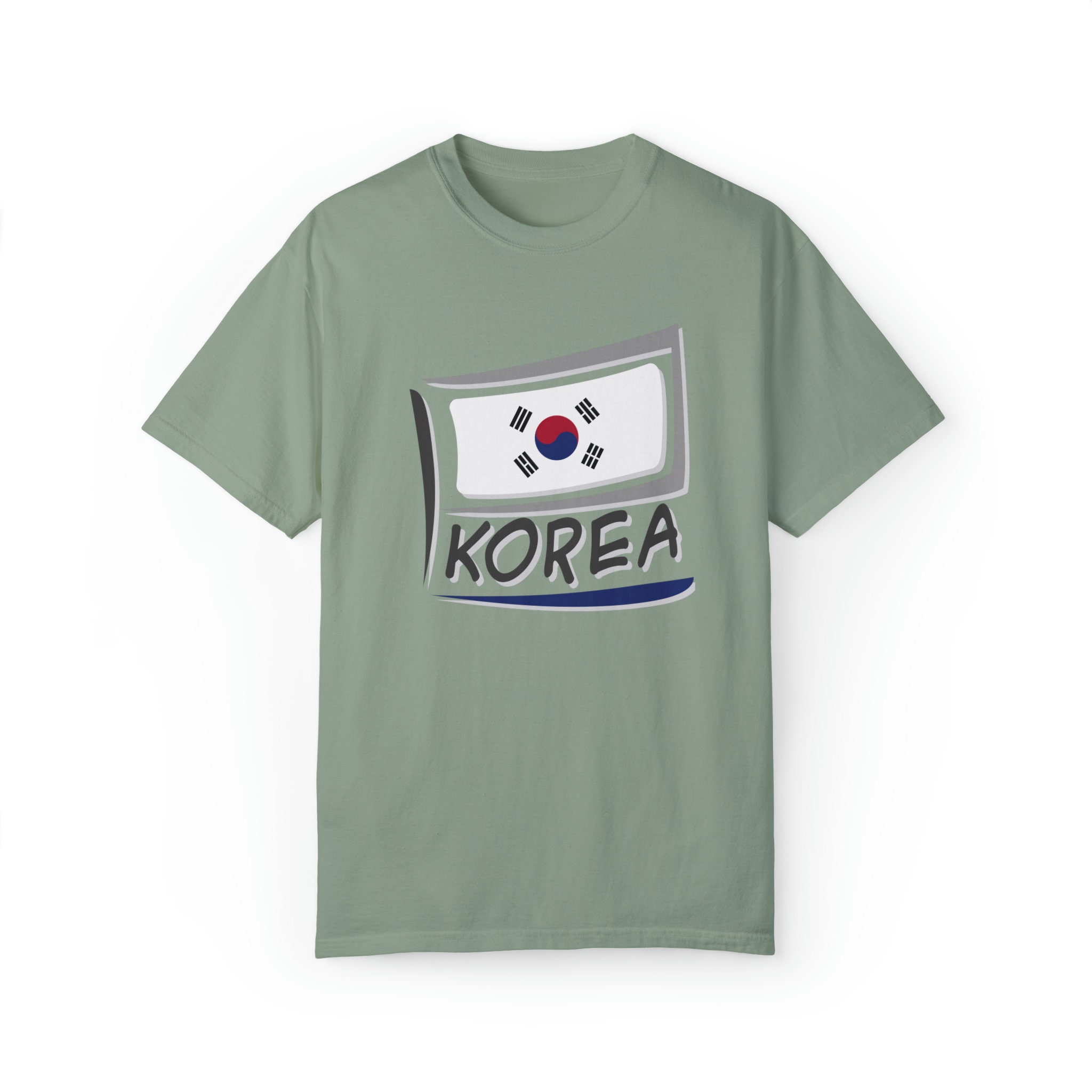 OFF-WHITE 韓国国旗 Tシャツ 韓国 プライド 韓国国旗 祖先 伝統 ユニセックス コットン クルー