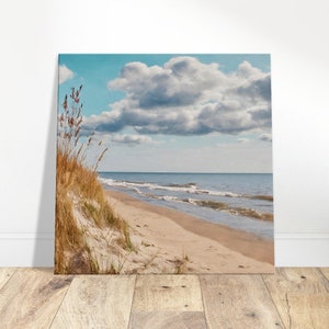 Baltic Sea Coast POLAND Landscape View Wall Art Slim Stretched Canvas Print Wall Decor Polish Travel Art 5 Sizes Home Decor Gift