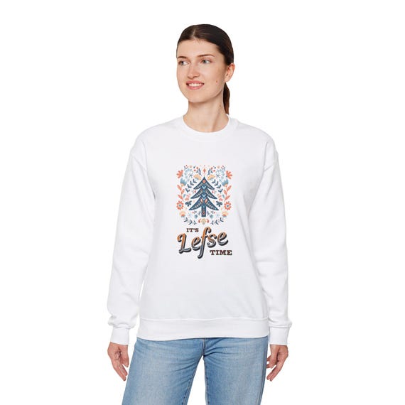Lefse Time Unisex Sweatshirt, Gildan Crewneck Pullover for Colder Months, Comfortable & Cozy Sweater, Ethically Grown Cotton Blend,