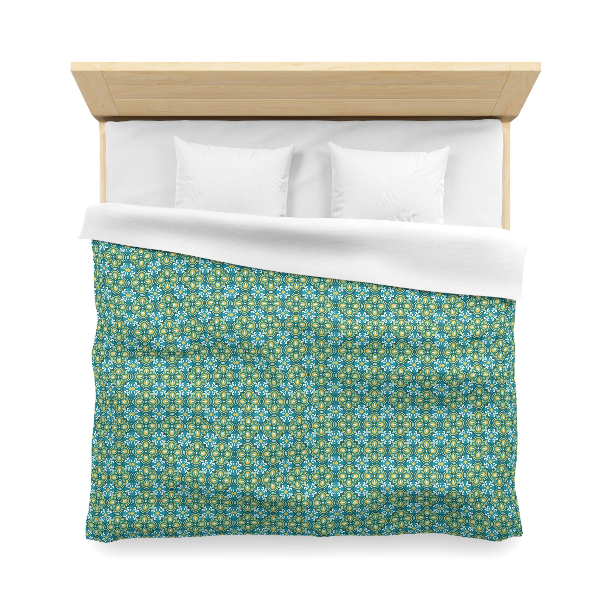 Tissu patchwork Batik vert grandes fleurs roses et beiges