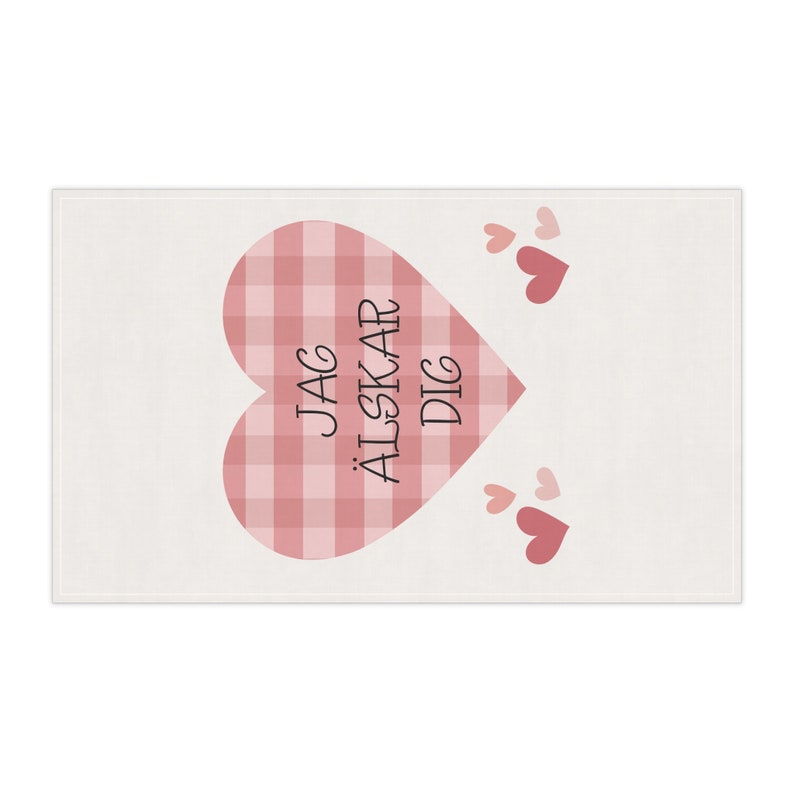 Jag älskar Dig SWEDEN Swedish Love Heart Scandinavian 18 X 30 Inch ...