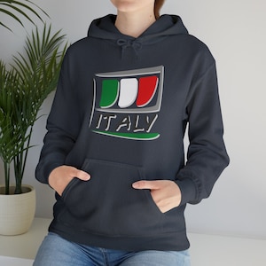 ITALY Flag Italia Pride Heritage Ancestry Unisex Heavy Blend™ Gildan 18500 Hooded Sweatshirt Graphic Hoodie