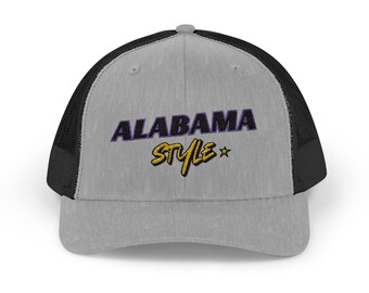 Alabama Style - Embroidered Snapback Trucker Cap - Street Style - Casual Adjustable Hat