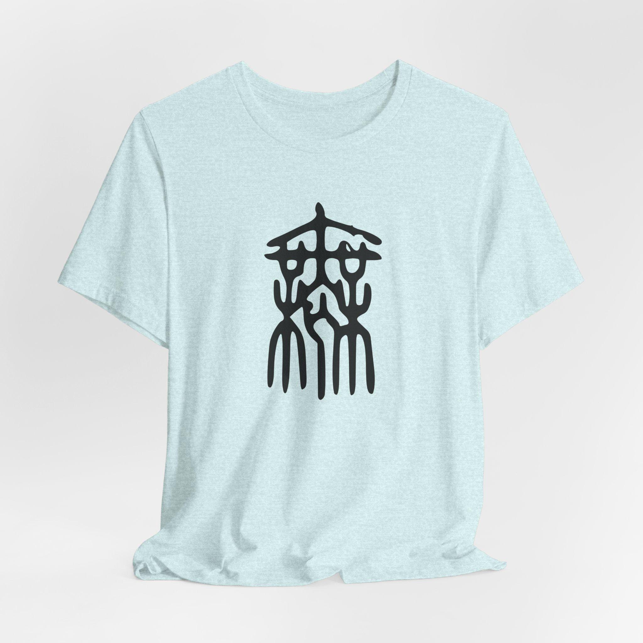 otii Tシャツ　JAPONESS m.u Mu or Wu - Japanese Kanji - Chinese Character - Unisex Jersey