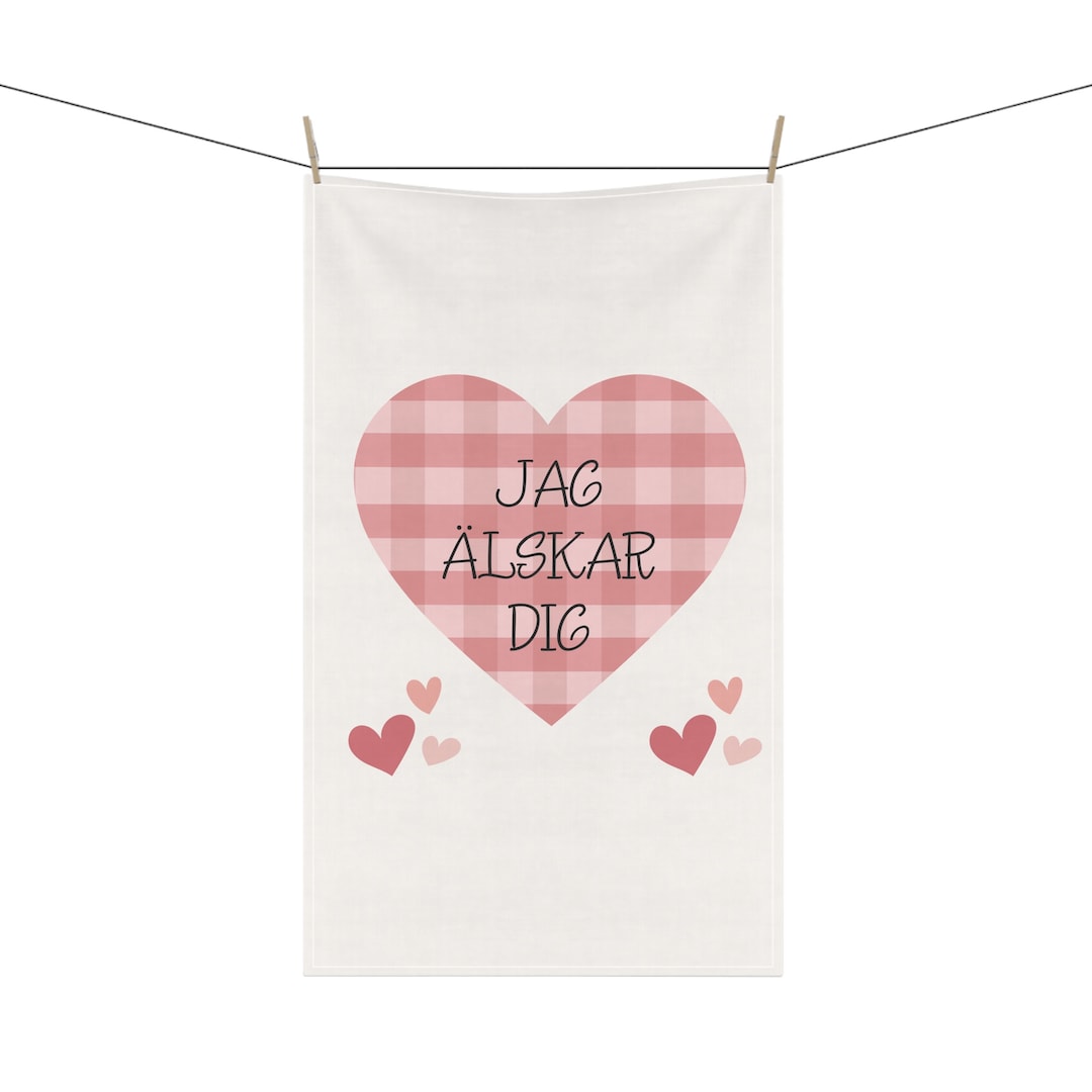 Jag älskar Dig SWEDEN Swedish Love Heart Scandinavian 18 X 30 Inch ...