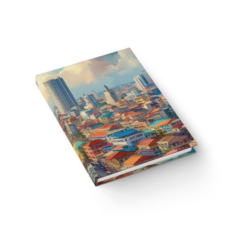COLOMBO SRI LANKA City Skyline View Hardcover Journal 128 Ruled Line