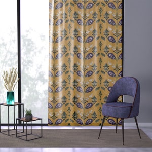 50 X 84 Inch Polyester Semi-Transparent Window Curtain Floral Scandinavian Pattern Window Treatment Nordic Home Decor