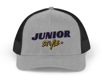 Junior Style - Embroidered Snapback Trucker Cap - Street Style - Casual Adjustable Hat - Back to School Apparel - High School Student Gift