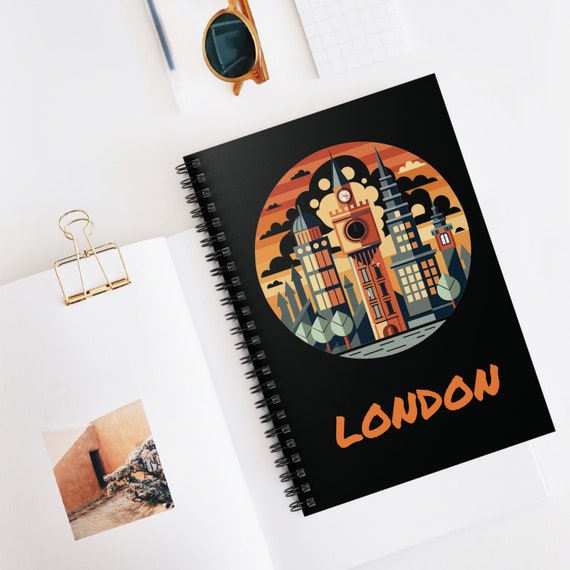 Retro Boater Logo Spiral Notebook - Ruled Line Retro Boater Logo Spiral Notebook - Ruled Line