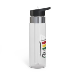 GHANA Flag Kensington Tritan™ Plastic Sport Bottle 20oz BPA Free Lightweight Sport Water Bottle with Straw Carabiner Hook Gift for Ghanaian image 5