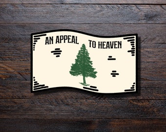 An Appeal to Heaven Flag Sticker | Revolutionary War | George Washington Flag | John Locke Quote