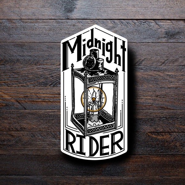 Midnight Rider Sticker | Paul Revere Lantern | Revolutionary War | Historic American Figures