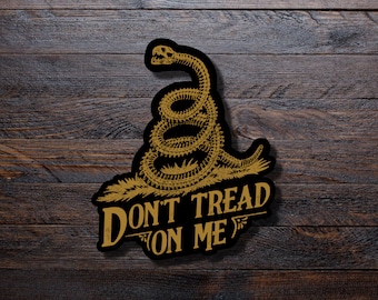 Don't Tread On Me Sticker | Gadsden Flag Sticker | Vintage American Flag | History Gift for Teacher | 2nd Amendment