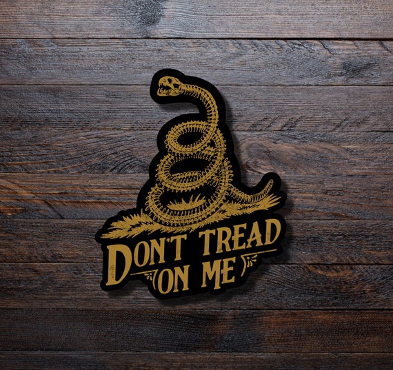 Don't Tread On Me Sticker | Gadsden Flag Sticker | Vintage American Flag | History Gift for Teacher | 2nd Amendment