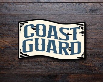 Sticker vlag kustwacht | Militaire vlag | USCG | Waterbestendig
