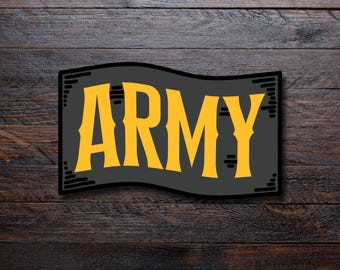 Army Flag Sticker | Military Flag | Army Gear | Water Resistant