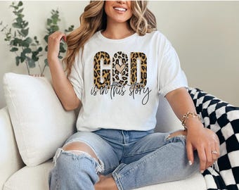 God is in This Story Unisex Heavy Cotton Tee, Faith T-Shirt, Inspirational Apparel, Christian Gift, Religious Wear, Everyday Casual