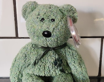 Ty Beanie Baby « Shamrock » - Ours vert de la Saint-Patrick (8,5 pouces)
