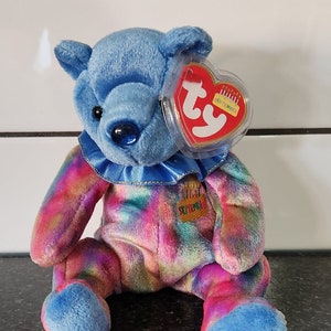 Ty Beanie Baby "September"  - the Happy Birthday Bear (7 inch)