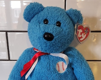 Ty Beanie Buddy 'Addison' de honkbalteddybeer (13,5 inch)