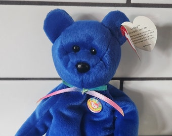 Ty Beanie Baby “Clubby” the Blue Bear (8.5 Inch) with temporary Canadian tush tag