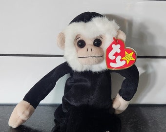« Mooch » le singe araignée de Ty Beanie Baby (9 pouces) - Étiquette volante non menthe
