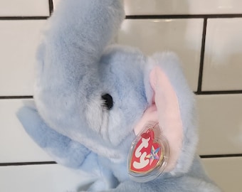 Ty Beanie Buddy "Peanut" - lichtblauwe olifant (15 inch)