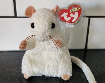 Ty Beanie Baby “Cheezer” the White Mouse! *Rare* (5 inch)