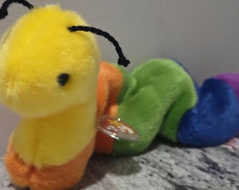 Ty ビーニーベイビー「インチ」カラフルインチワーム（11インチ