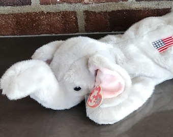 Ty Beanie Buddy "Righty" de Amerikaanse olifant (15 inch)