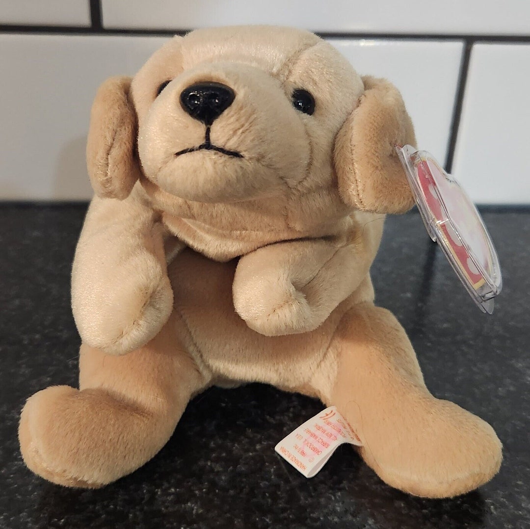 Ty Beanie Baby fetch the Yellow Lab Dog Plush 8.5 Inch - Etsy