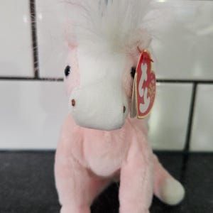Ty Beanie Baby &quot;Charmer&quot; the Pink Unicorn (6in)