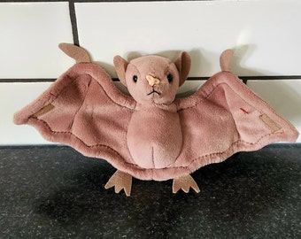 Ty Beanie Baby „Batty“ die braune Fledermaus (12 cm)